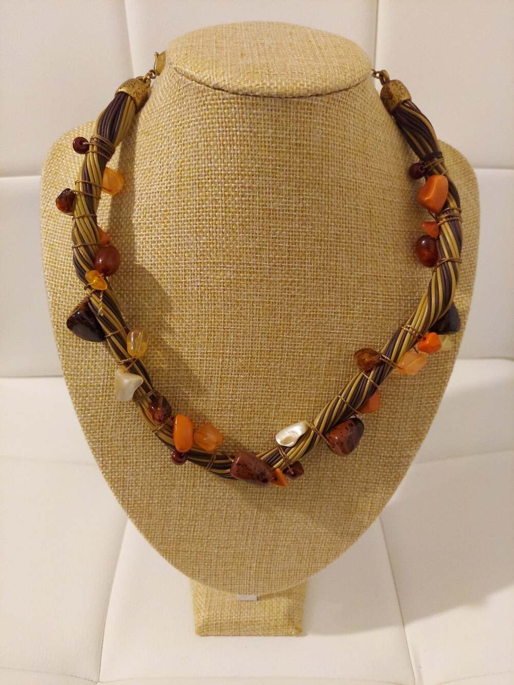 Chico's Natural Gemstones 16" Necklace